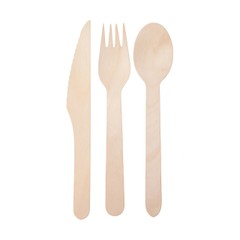 Talheres De Madeira Descartáveis