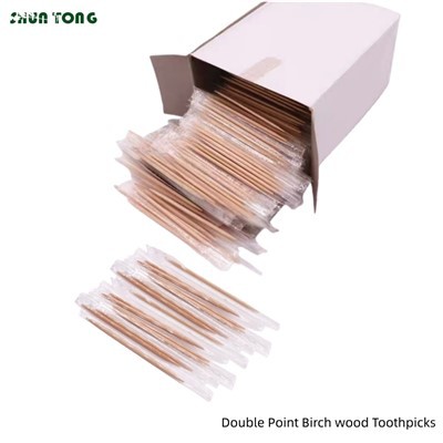 Palitos de madeira de bétula