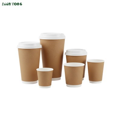 Copos de papel de parede dupla